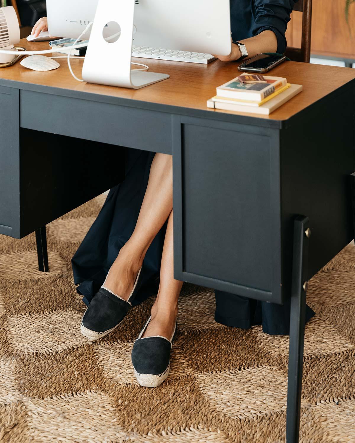 Alpargata Pia Camping Gris Osc. Plana Mujer | Castañer